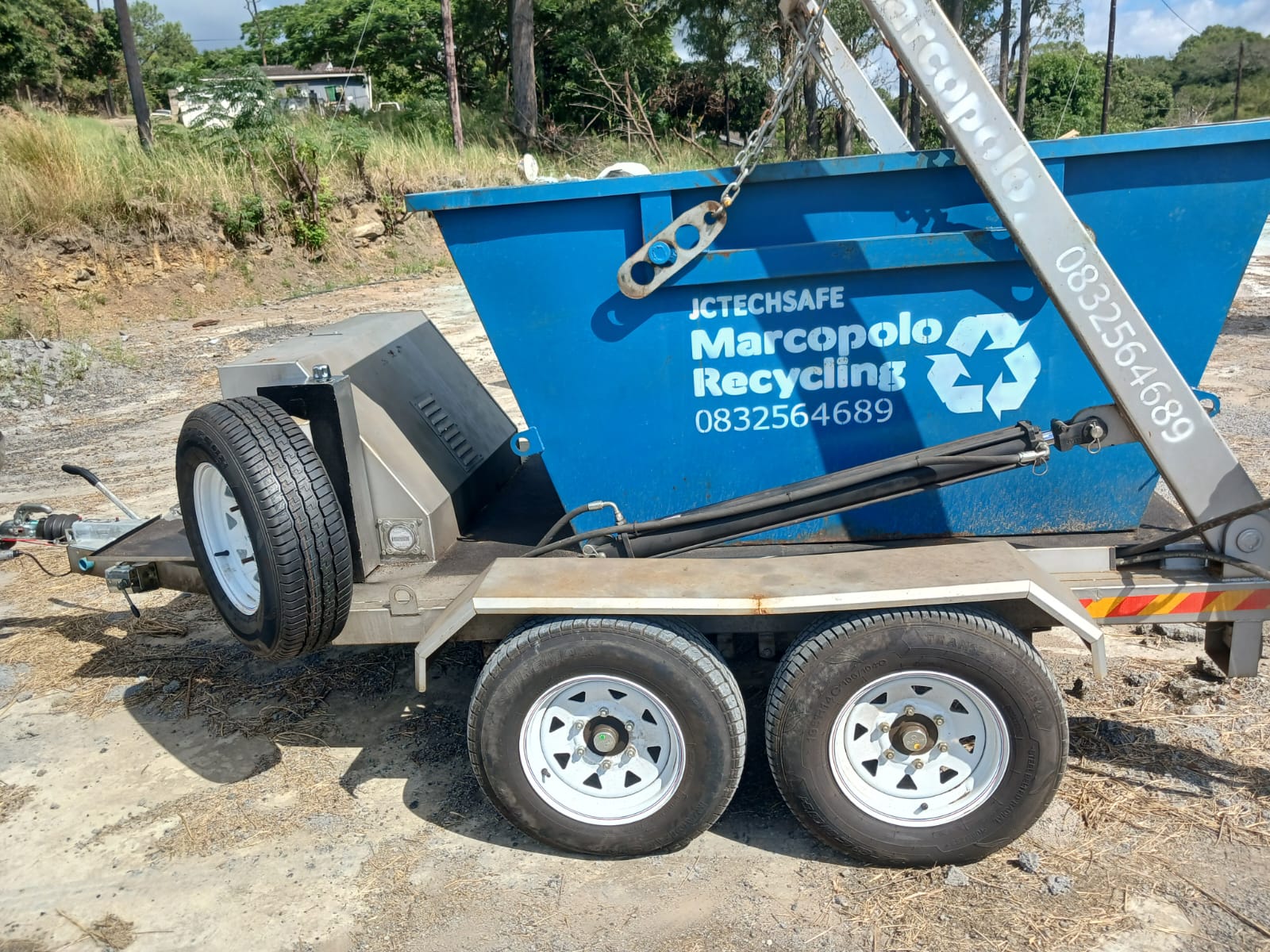 MarcoPolo branded skip trailer for recurring collections